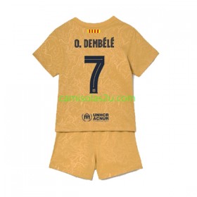 Camisolas de futebol FC Barcelona Ousmane Dembele 7 Criança Equipamento Alternativa 2022/23 Manga Curta
